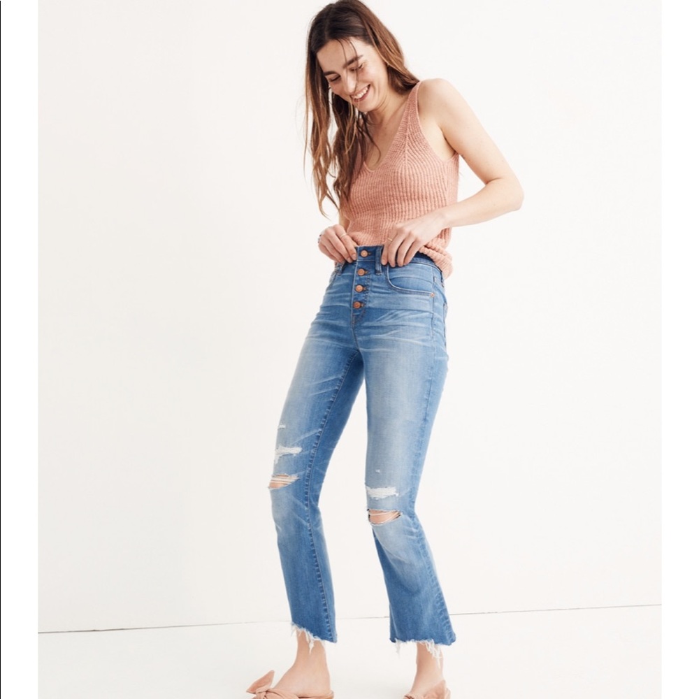 MADEWELL Cali Demi-Boot Jeans in Bronson Wash